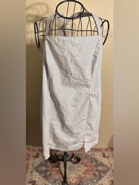 size 2x womens black white striped dress summer  xxl 2 x